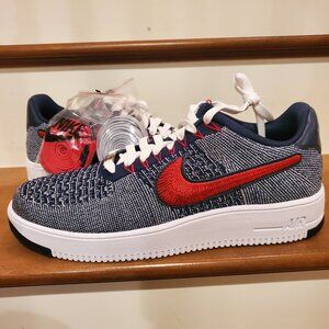 DS no box Nike Air Force 1 Flyknit RKK Robert Kraft mens 13 New England Patriots